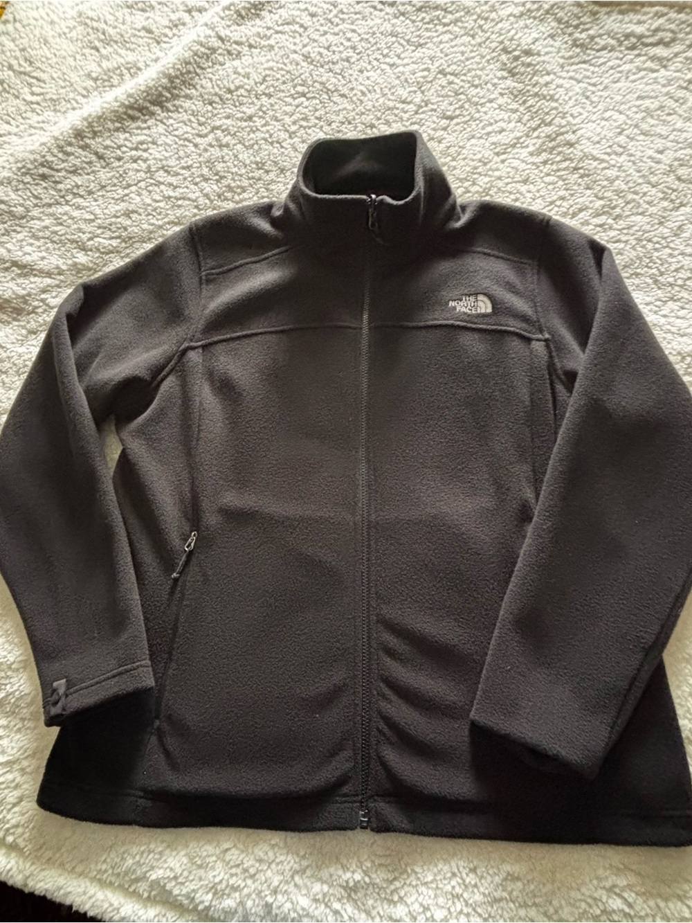 The North Face Womens Black Fleece Full-Zip Jacket